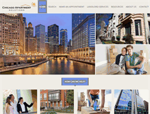 Tablet Screenshot of chicagoapartmentsolutions.com